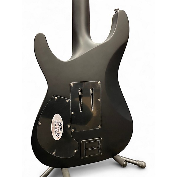 Used Schecter Guitar Research DAMIEN PLATINUM 6 FR S MATTE BLACK Solid Body Electric Guitar