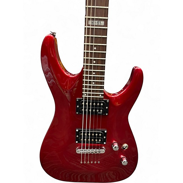 Used ESP LTD H51 Candy Apple Red Solid Body Electric Guitar