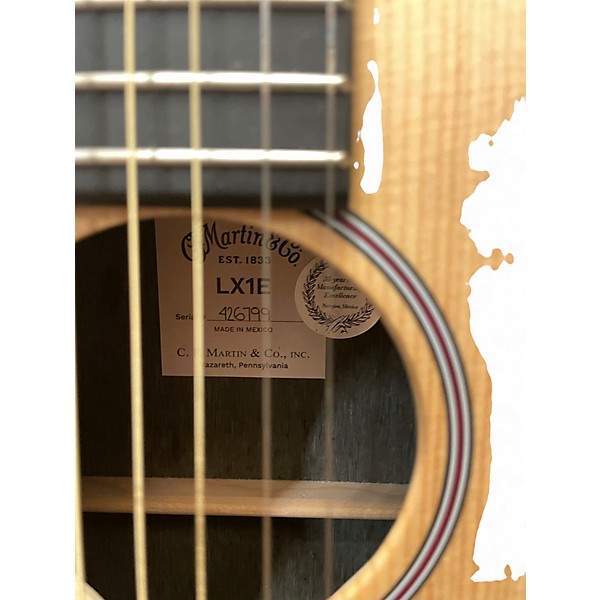 Used Martin LX1E Natural Acoustic Electric Guitar
