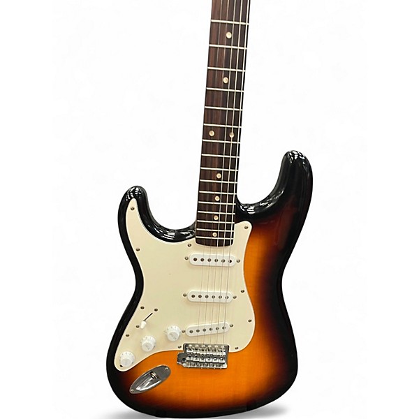 Used Squier Affinity Stratocaster 3 Color Sunburst Solid Body Electric Guitar