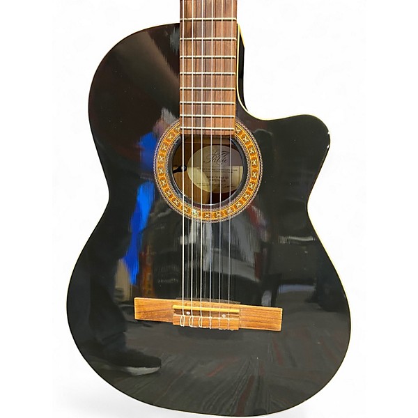 Used La Patrie Hybrid CW Black QII Black Classical Acoustic Guitar