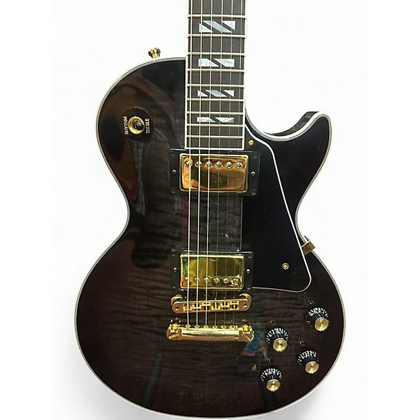 Used 2024 Gibson Les Paul Supreme Transparent Ebony Burst Solid Body Electric Guitar