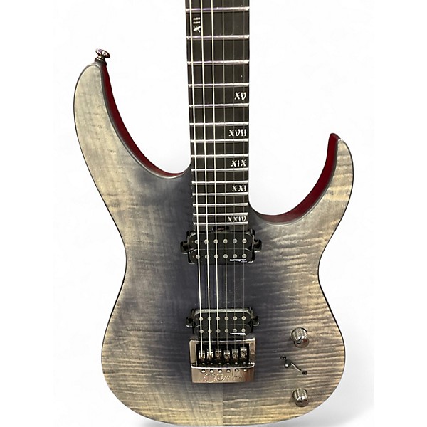 Used Schecter Guitar Research Banshee mach -6 evertune fallout burst Solid Body Electric Guitar