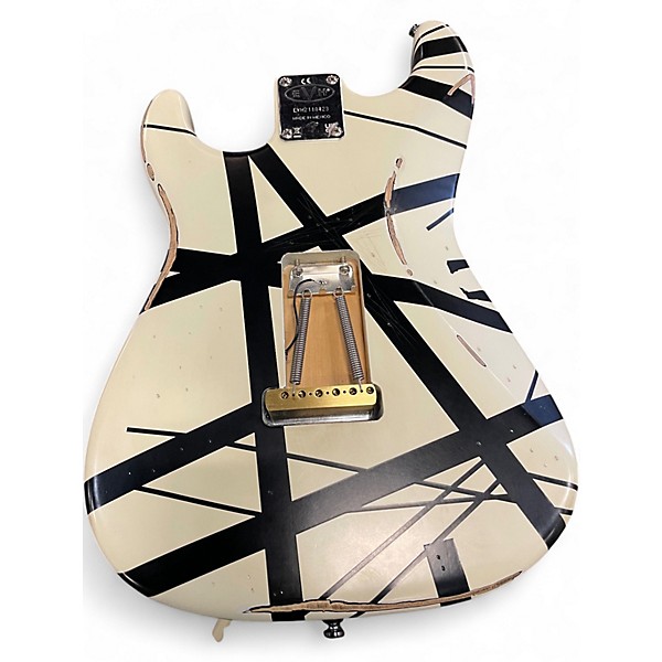 Used EVH 78 Eruption Striped White Solid Body Electric Guitar