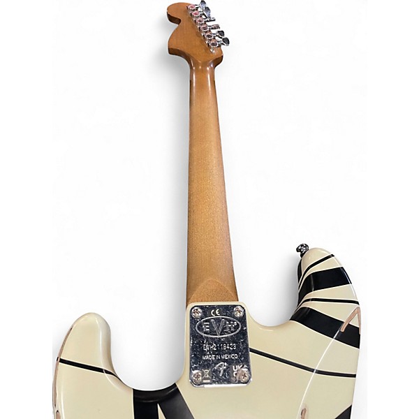 Used EVH 78 Eruption Striped White Solid Body Electric Guitar