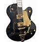 Used 2025 Gretsch Guitars Synchromatic Falcon Black Hollow Body Electric Guitar