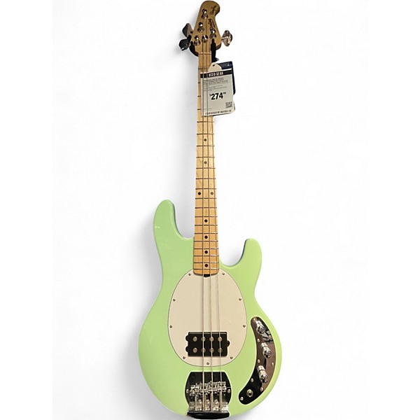 Used Sterling by Music Man StingRay RAY4 Mint Green Electric Bass Guitar