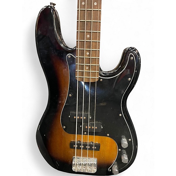 Used Squier Precision Bass 2 Color Sunburst Electric Bass Guitar