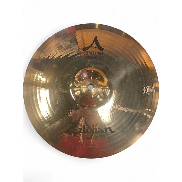 Used Zildjian 15in A Custom Hi Hat Pair Cymbal