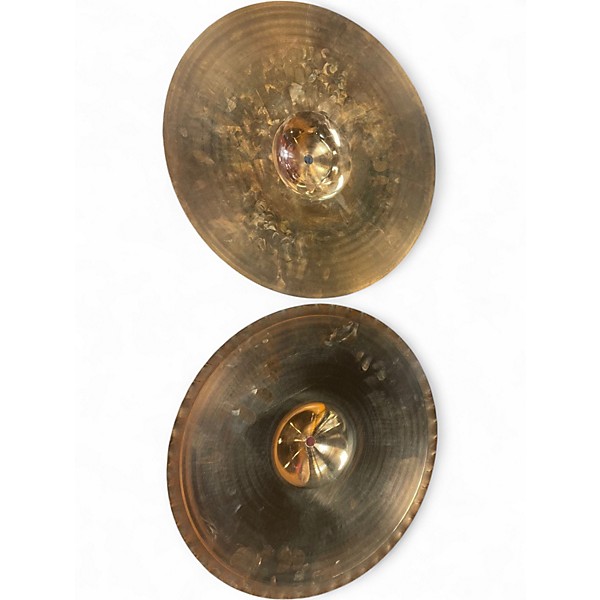 Used Zildjian 15in A Custom Hi Hat Pair Cymbal