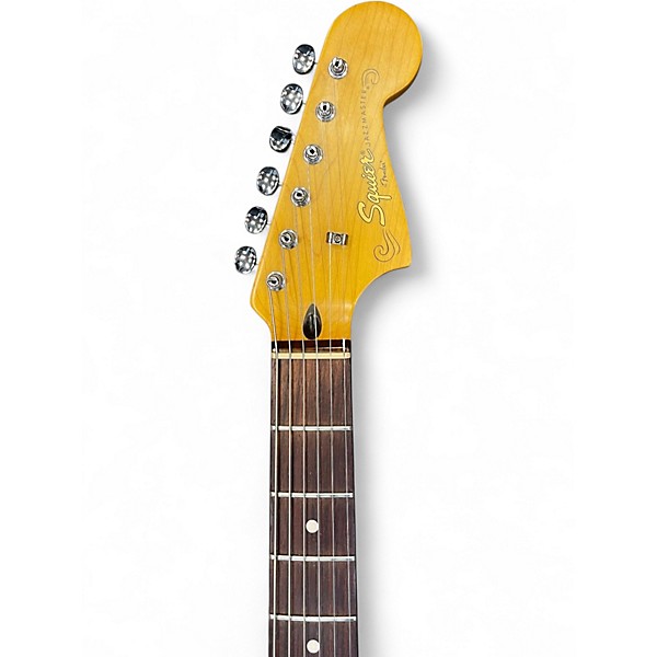 Used Squier J Mascis Jazzmaster Vintage White Solid Body Electric Guitar