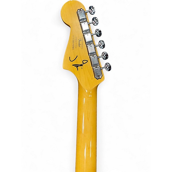 Used Squier J Mascis Jazzmaster Vintage White Solid Body Electric Guitar