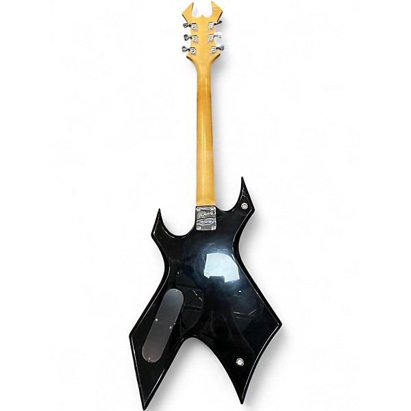 Used B.C. Rich Bronze Series Warlock BLACK AND RED TRIBAL Solid Body Electric Guitar