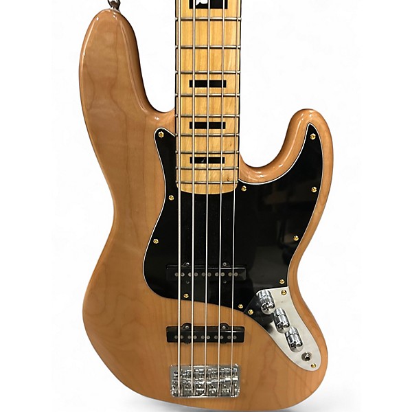 Used Squier Classic Vibe 70s Jazz Bass V Natural Solid Body Electric Guitar