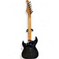 Used Silvertone HSS Double Cut Black Solid Body Electric Guitar