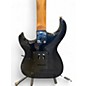 Used Silvertone HSS Double Cut Black Solid Body Electric Guitar