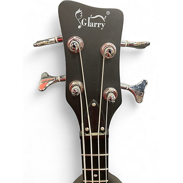 Used Glarry MINI BASS Blue Burst Electric Bass Guitar