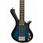 Used Glarry MINI BASS Blue Burst Electric Bass Guitar