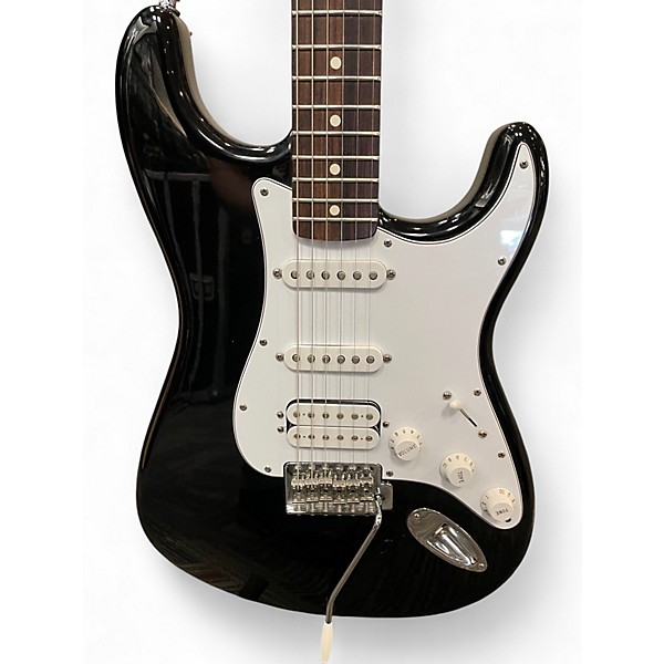 Used Fender Standard Stratocaster Black Solid Body Electric Guitar