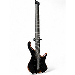 Used Ibanez EHB1135MS Silver Wave Black Electric Bass Guitar