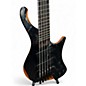 Used Ibanez EHB1135MS Silver Wave Black Electric Bass Guitar