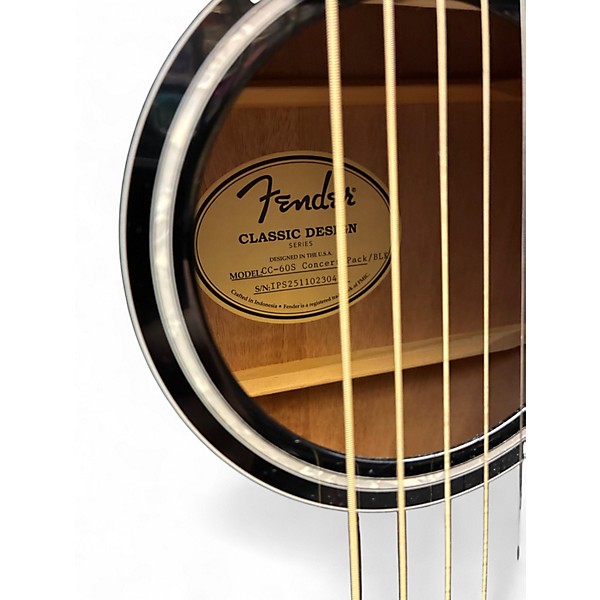 Used Fender CC-60S Black Acoustic Guitar