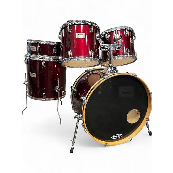 Used Mapex 5 Piece Venus Wine Red Drum Kit