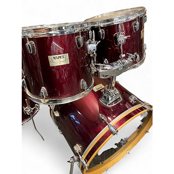 Used Mapex 5 Piece Venus Wine Red Drum Kit