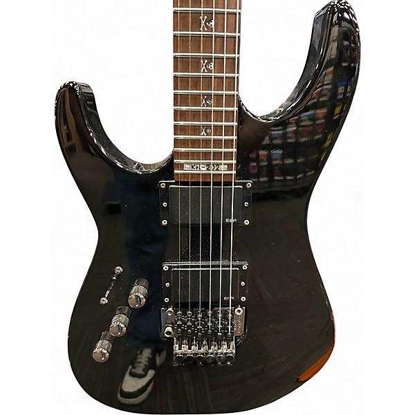 Used ESP LTD KH202 Kirk Hammett Signature Black Solid Body Electric Guitar