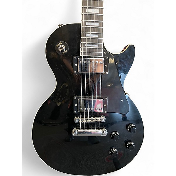 Used Stadium LP-Style HH Black Solid Body Electric Guitar