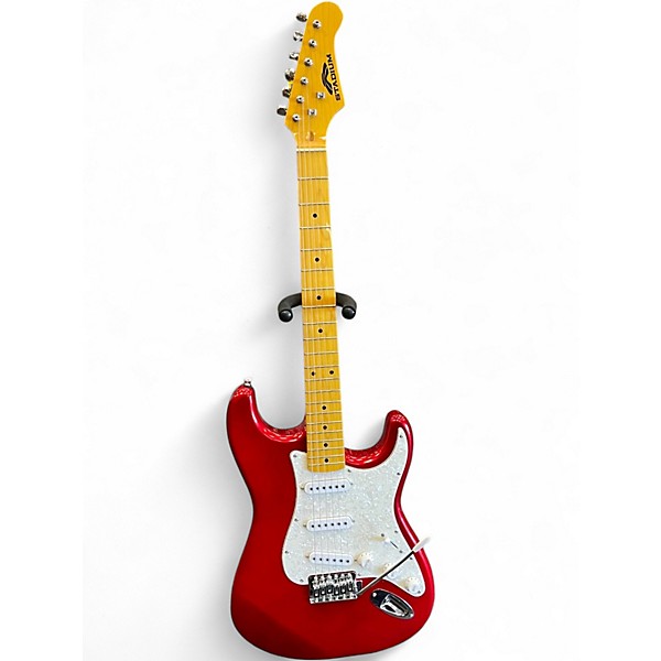 Used Stadium S-style SSS Cherry Solid Body Electric Guitar