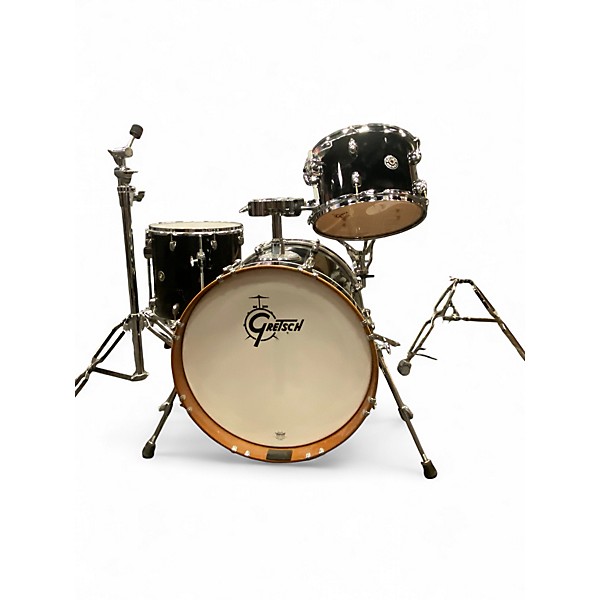 Used Gretsch Drums 3 Piece Catalina Club Series Black Drum Kit