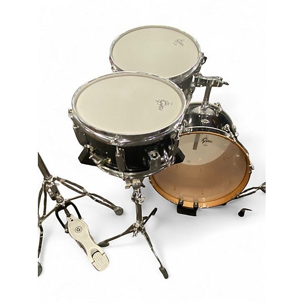 Used Gretsch Drums 3 Piece Catalina Club Series Black Drum Kit