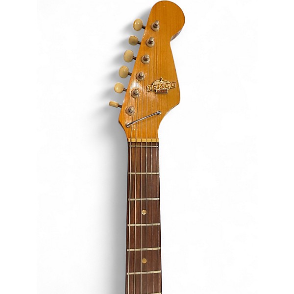 Vintage 1960s Teisco ET-200 Tobacco Sunburst Solid Body Electric Guitar