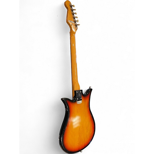 Vintage 1960s Teisco ET-200 Tobacco Sunburst Solid Body Electric Guitar