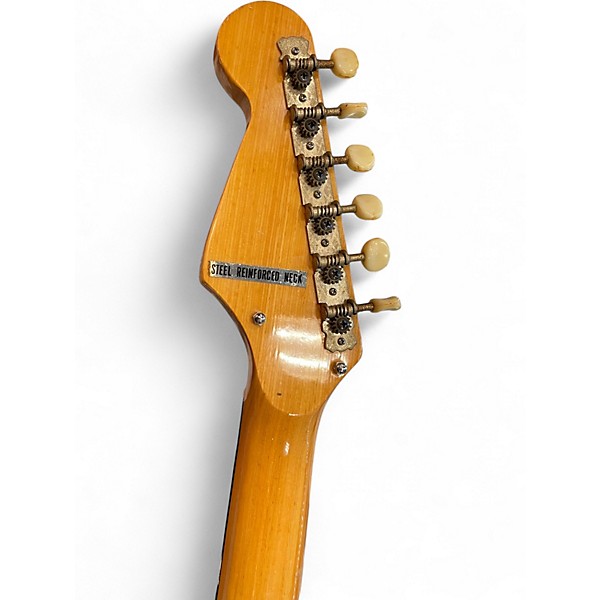 Vintage 1960s Teisco ET-200 Tobacco Sunburst Solid Body Electric Guitar