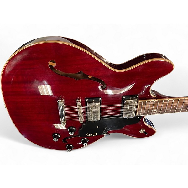 Used Guild SF 1-12DC Red Hollow Body Electric Guitar