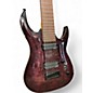 Used Agile Septor 827 8 String Trans Purple Solid Body Electric Guitar