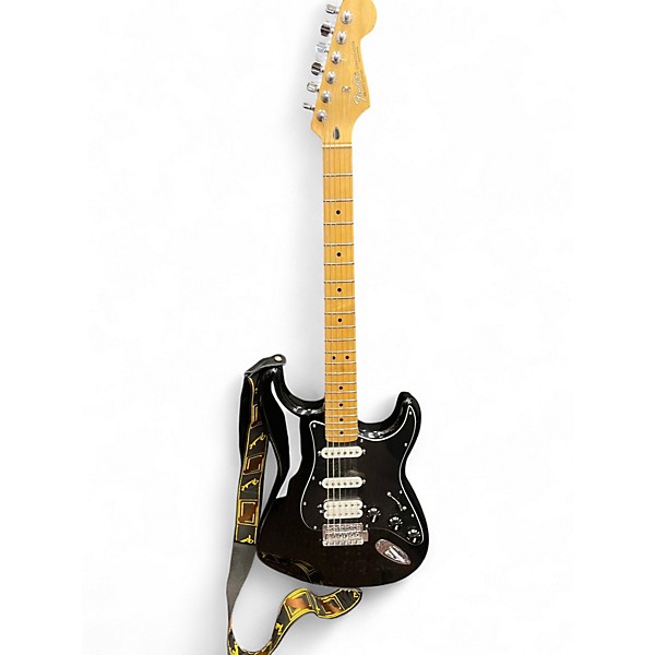 Used Fender Standard Stratocaster HSS Black Solid Body Electric Guitar