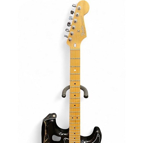 Used Fender Standard Stratocaster HSS Black Solid Body Electric Guitar