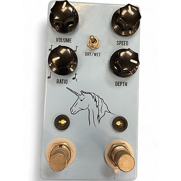 Used JHS Pedals Unicorn Uni-Vibe Photocell Modulator with Tap Tempo Effect Pedal