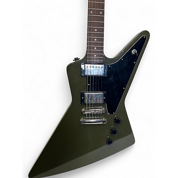 Used Epiphone Explorer Limited Run Green Solid Body Electric Guitar