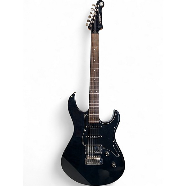Used Yamaha Pacifica PAC612VIIFM Black Solid Body Electric Guitar