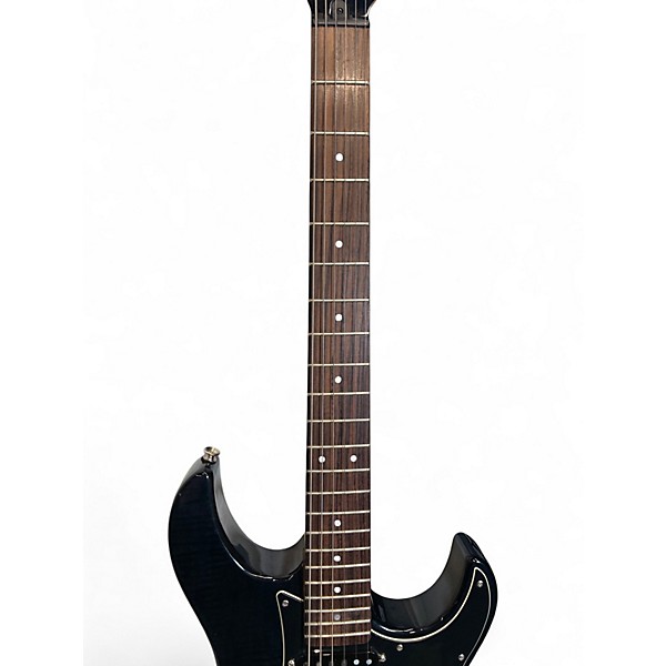 Used Yamaha Pacifica PAC612VIIFM Black Solid Body Electric Guitar