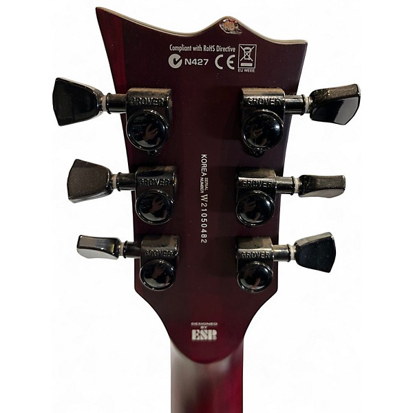 Used ESP LTD Viper 1000 Deluxe Maroon Solid Body Electric Guitar