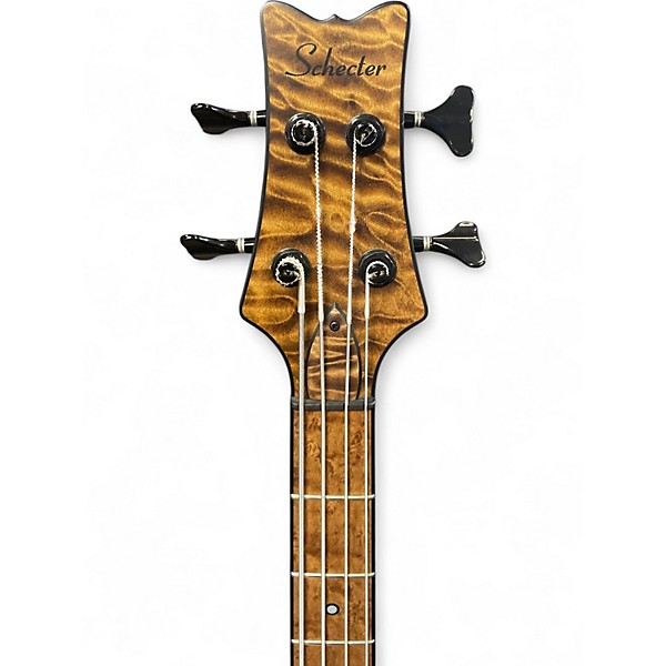 Used Schecter Guitar Research CUSTOM SHOP STILETTO 4 STRING Antique Natural Electric Bass Guitar