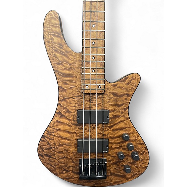 Used Schecter Guitar Research CUSTOM SHOP STILETTO 4 STRING Antique Natural Electric Bass Guitar