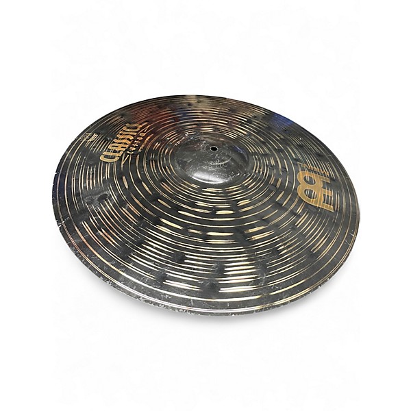 Used 2020 MEINL 22in CLASSICS CUSTOM DARK CRASH RIDE Cymbal