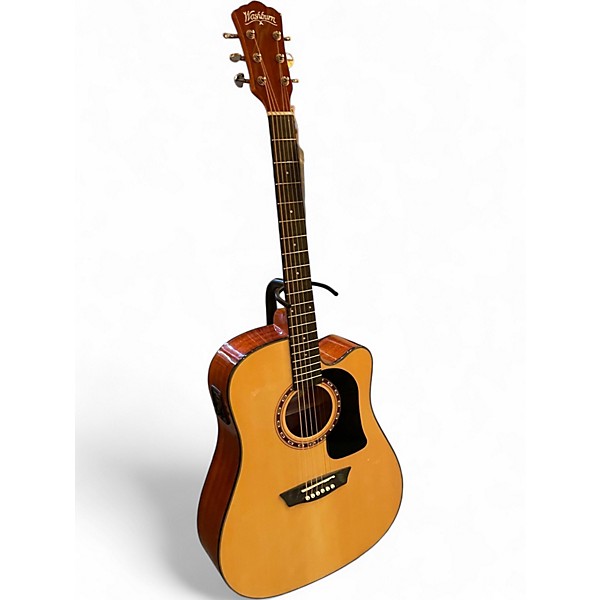 Used Washburn AD5CE Natural Acoustic Electric Guitar