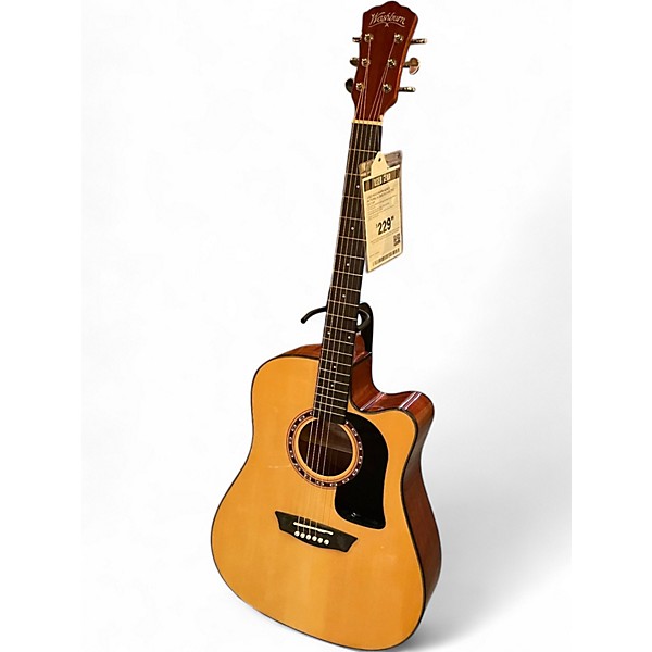 Used Washburn AD5CE Natural Acoustic Electric Guitar